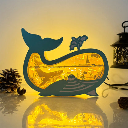 Whale – 3D Box SVG File for Cricut & Silhouette