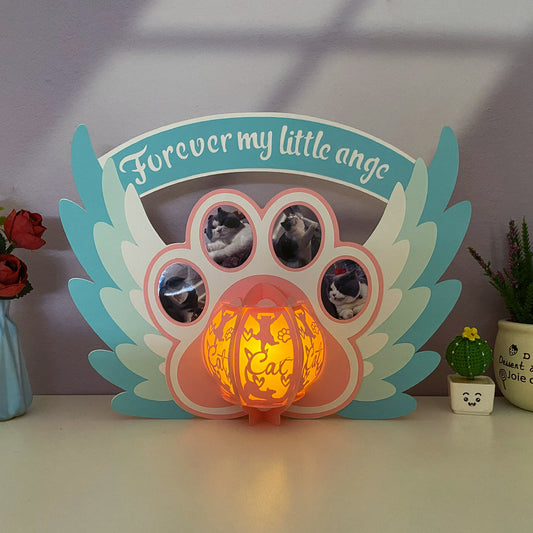 Memorial Pet Cat - 3D Animal Paper Cut Lantern File  - Cricut File  - VEKTOR KRAFT