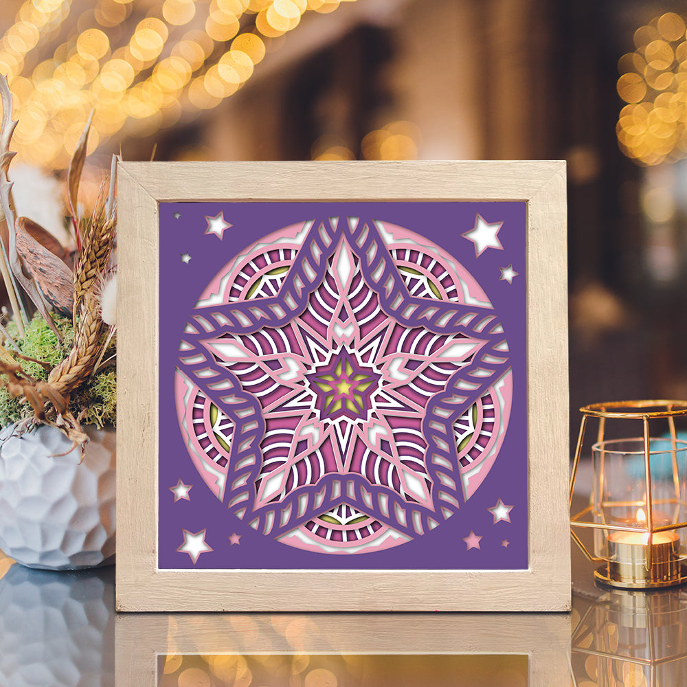 Star Nativity – 3D Shadow Box SVG File for Cricut & Silhouette