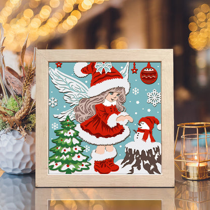 Christmas Angel – 3D Shadow Box SVG File for Cricut & Silhouette