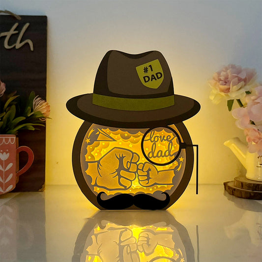Love Dad – 3D Father's Day Hat Box File - Cricut File - VEKTOR KRAFT