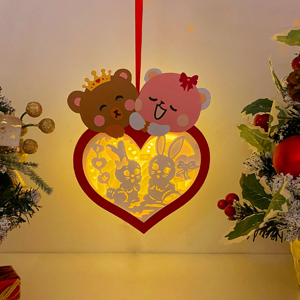 Rabbit – 3D Lantern SVG File for Cricut & Silhouette