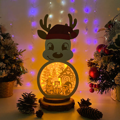 Christmas Gnome 2 – 3D Box SVG File for Cricut & Silhouette