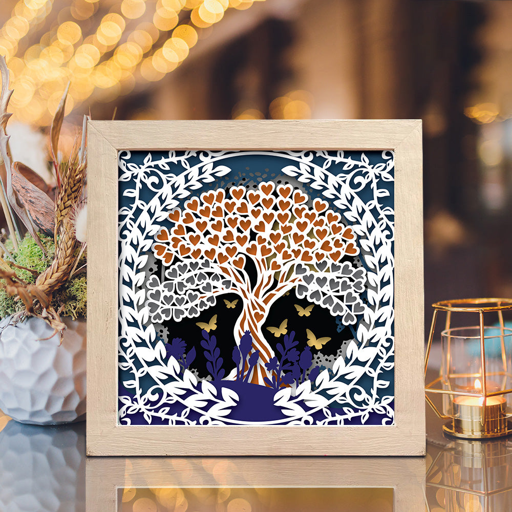 Heart Tree 1 – 3D Shadow Box SVG File for Cricut & Silhouette
