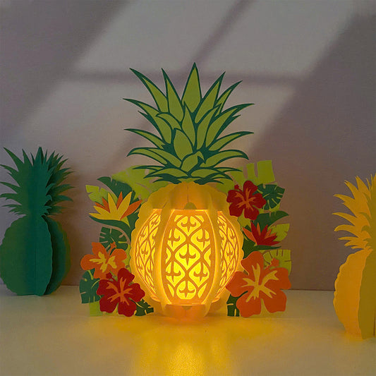 Pineapple - 3D Fruit Lantern File  - Cricut File  - VEKTOR KRAFT