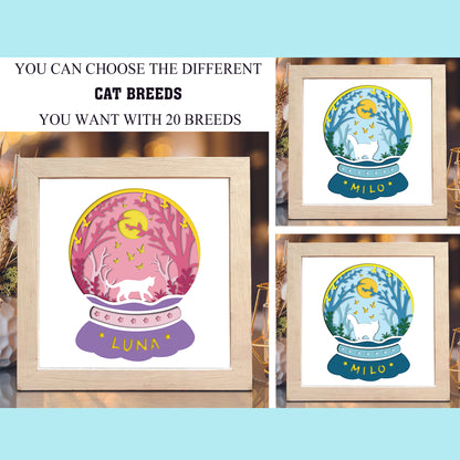 Cat Bundle – 3D Shadow Box SVG File for Cricut & Silhouette