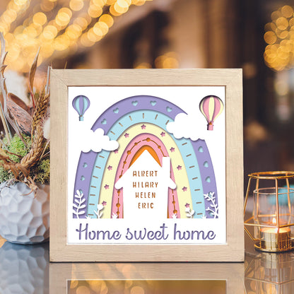 Customizable Name Home – 3D Shadow Box SVG File for Cricut & Silhouette
