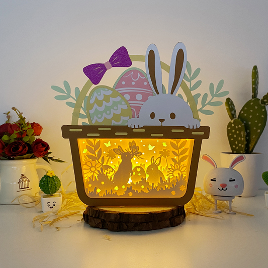 Bunny Easter – 3D Easter Basket Box 2 File - Cricut File - VEKTOR KRAFT