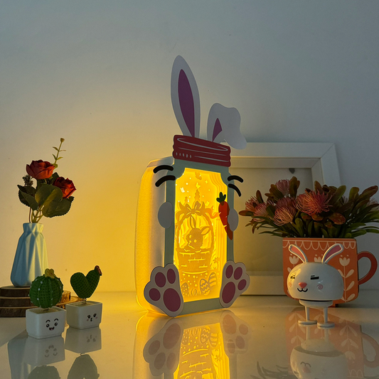 Easter 2 – 3D Bunny Mason Jar Box File - Cricut File - VEKTOR KRAFT