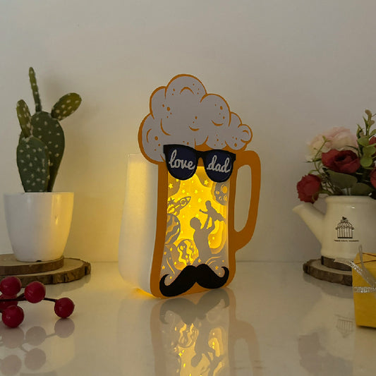 Father's Day – 3D Beer Box File - Cricut File - VEKTOR KRAFT
