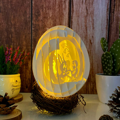 Easter Bunny 1 – 3D Pop-Up Card SVG File for Cricut & Silhouette
