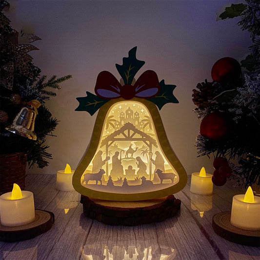 Nativity - 3D Bell Lantern File  - Cricut File  - VEKTOR KRAFT