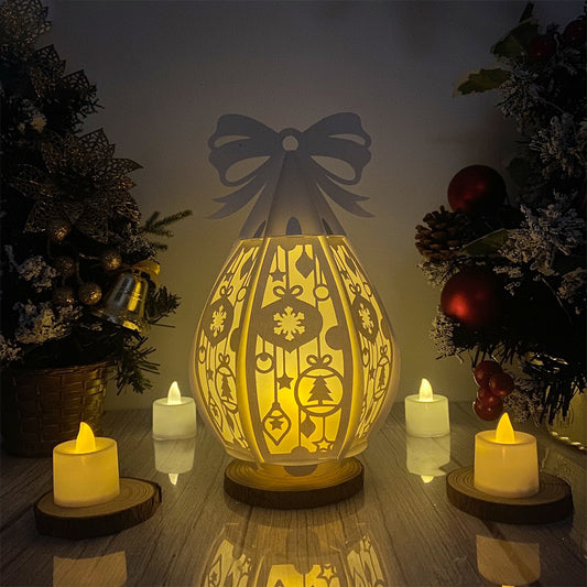 Christmas Balls  - 3D Droplet Lantern File  - Cricut File  - VEKTOR KRAFT