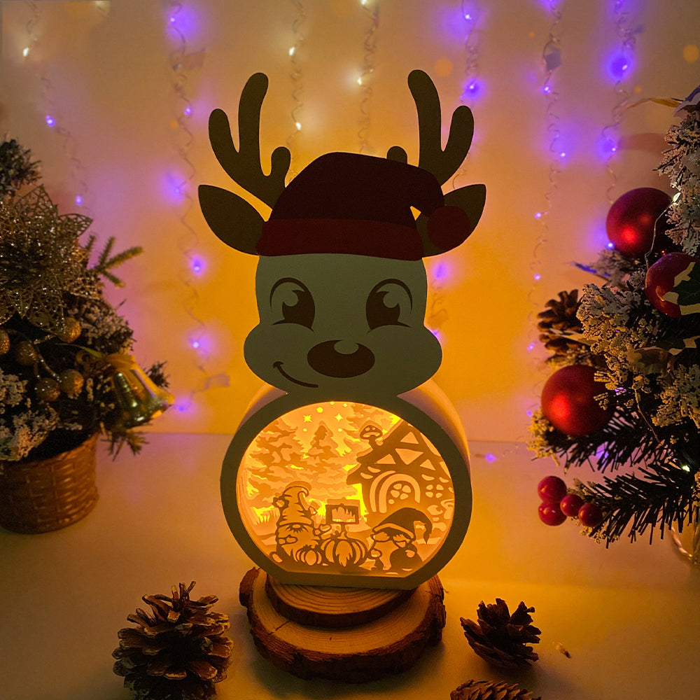 Christmas Gnome 2 – 3D Box SVG File for Cricut & Silhouette