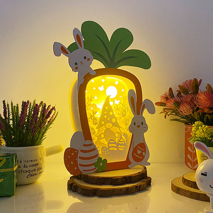 Gnome Easter – 3D Carrot box 2 File - Cricut File - VEKTOR KRAFT