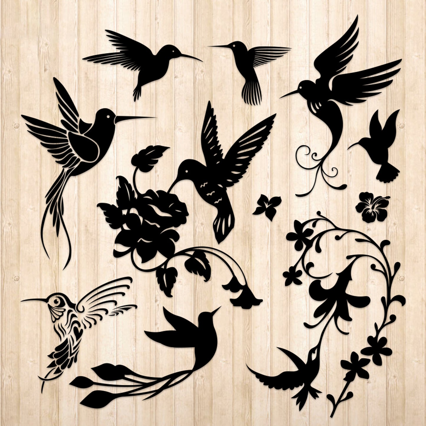 Hummingbirds - Cricut File - VEKTOR KRAFT