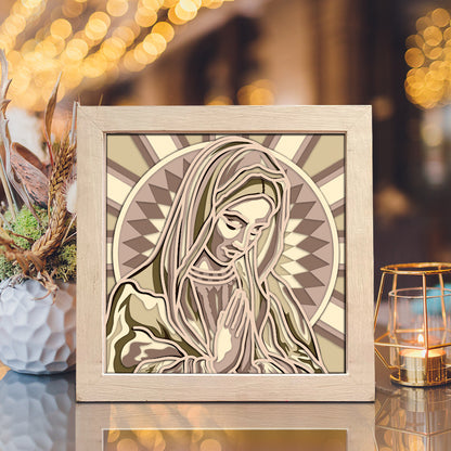 Ave Maria – 3D Shadow Box SVG File for Cricut & Silhouette