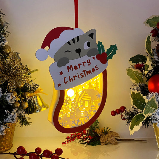 Christmas Snowman 2 – 3D Box SVG File for Cricut & Silhouette