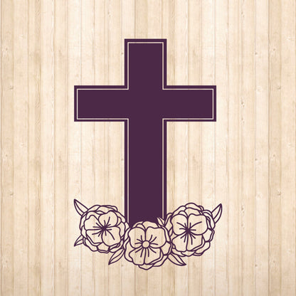 Floral Cross - Cricut File - VEKTOR KRAFT