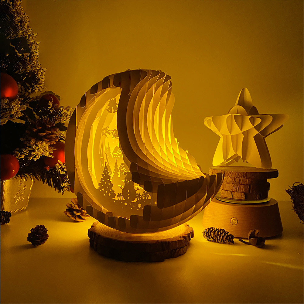 Christmas Village – 3D Pop-Up Card SVG File for Cricut & Silhouette