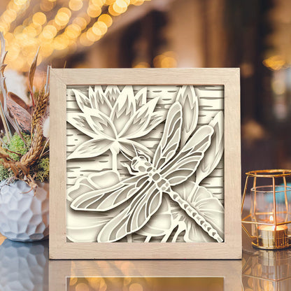 Dragonfly 3 – 3D Shadow Box SVG File for Cricut & Silhouette