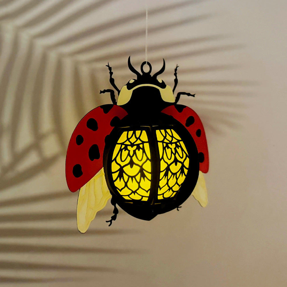 Ladybug - 3D Animal Paper Cut Lantern File  - Cricut File  - VEKTOR KRAFT