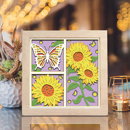 Sunflower 2 – 3D Shadow Box SVG File for Cricut & Silhouette