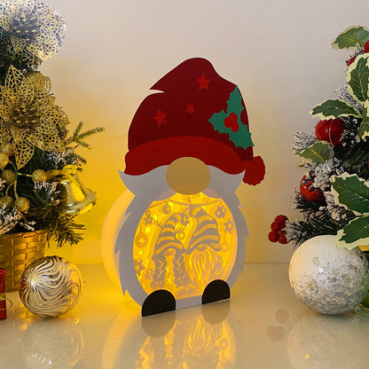 Christmas Gnome 2 – 3D Box SVG File for Cricut & Silhouette