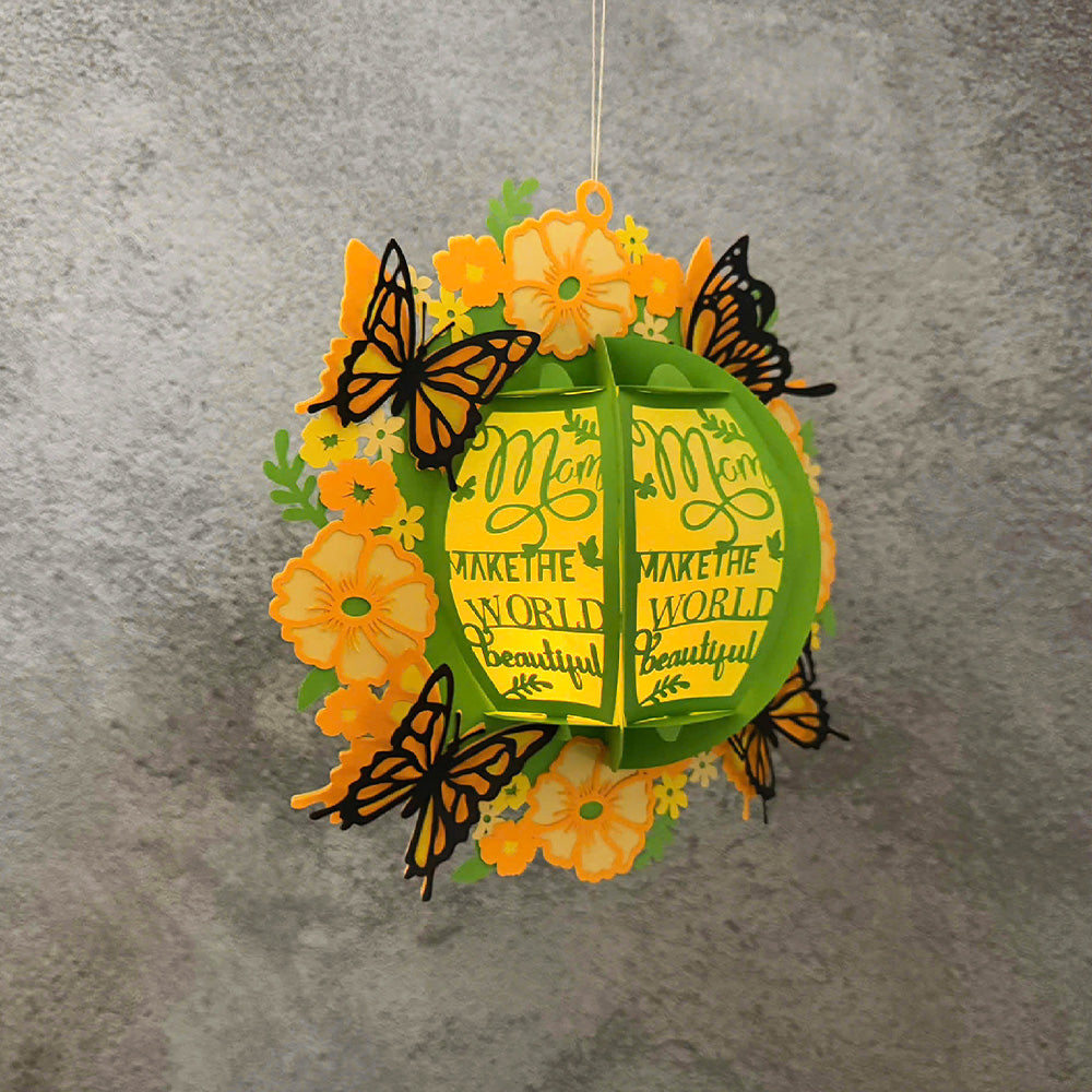 Mom 1 - 3D Paper Cut Lantern File  - Cricut File  - VEKTOR KRAFT