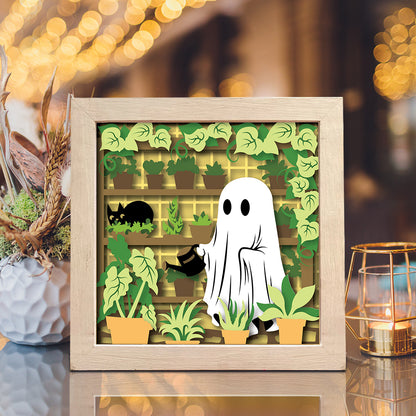 Ghost Plant – 3D Shadow Box SVG File for Cricut & Silhouette