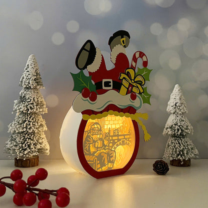 Santa Gift – 3D Box SVG File for Cricut & Silhouette