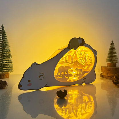 Bear – 3D Box SVG File for Cricut & Silhouette