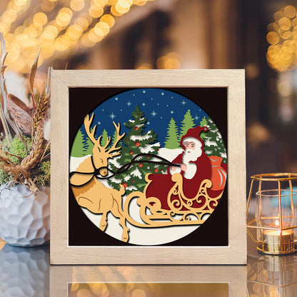 Santa Claus 14 – 3D Shadow Box SVG File for Cricut & Silhouette