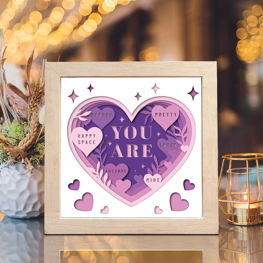 You Are My Love – 3D Shadow Box SVG File for Cricut & Silhouette