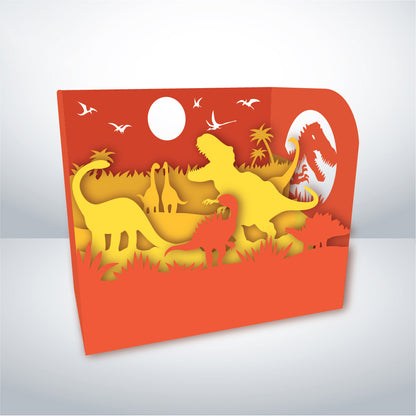 Dinosaur – 3D Pop-Up Card SVG File for Cricut & Silhouette