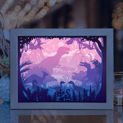 Dinosaur 1 – 3D Lightbox SVG File for Cricut & Silhouette