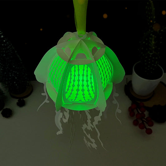 Jellyfish 3 - 3D Animal Paper Cut Lantern File  - Cricut File  - VEKTOR KRAFT