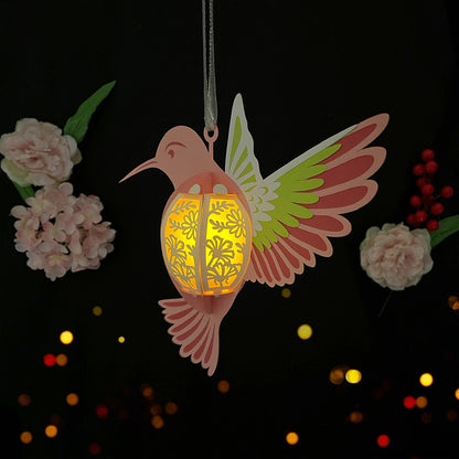 Hummingbird - 3D Animal Paper Cut Lantern File  - Cricut File  - VEKTOR KRAFT