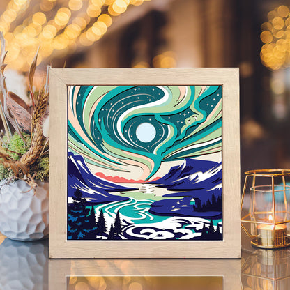 Aurora Borealis 5 – 3D Shadow Box SVG File for Cricut & Silhouette