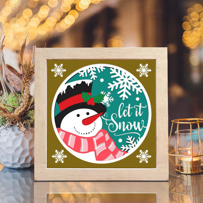 Christmas Snowman 10 – 3D Shadow Box SVG File for Cricut & Silhouette