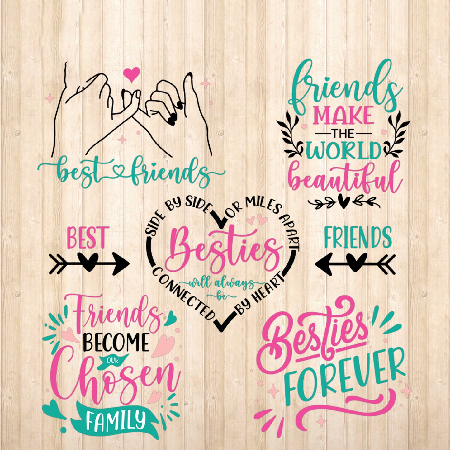 Friendship 3 - Cricut File - VEKTOR KRAFT