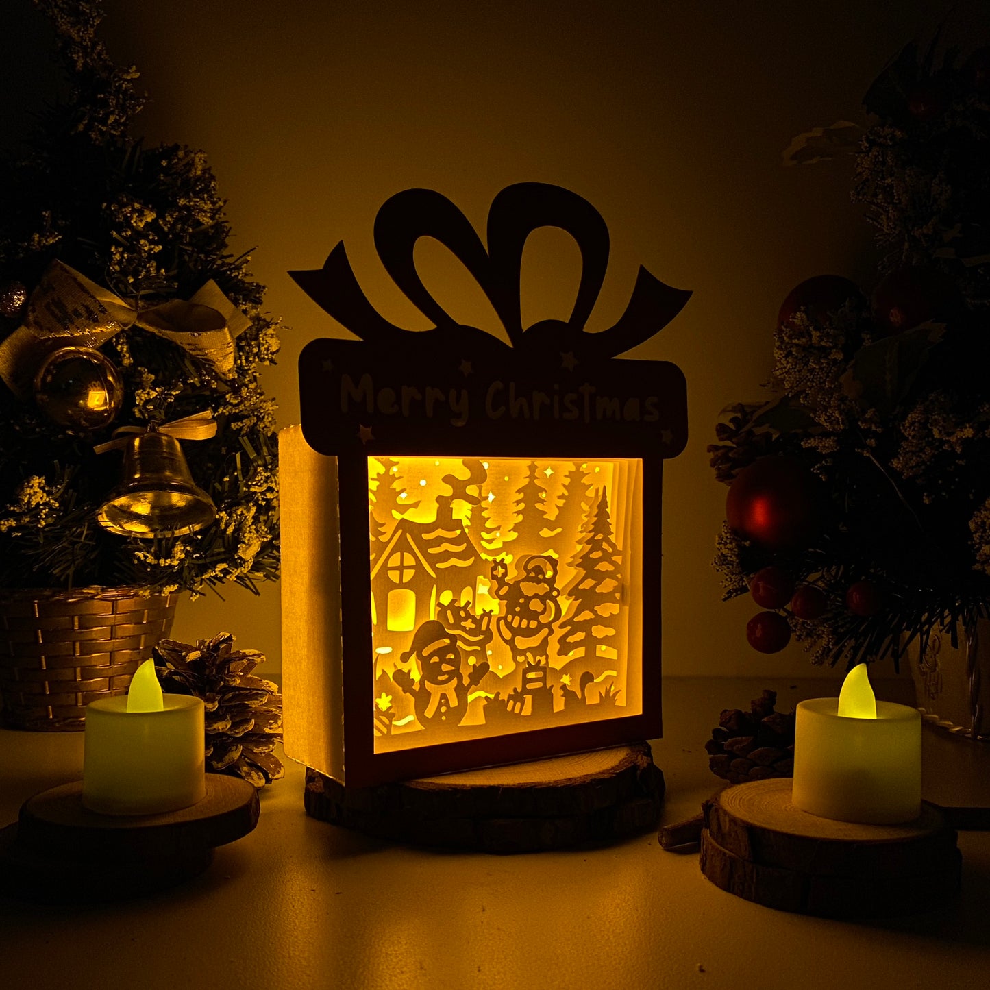 Christmas Snowman – 3D Box SVG File for Cricut & Silhouette