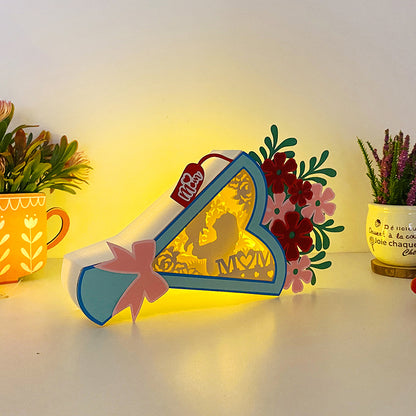 Love Mom – 3D Bouquet Box File - Cricut File - VEKTOR KRAFT