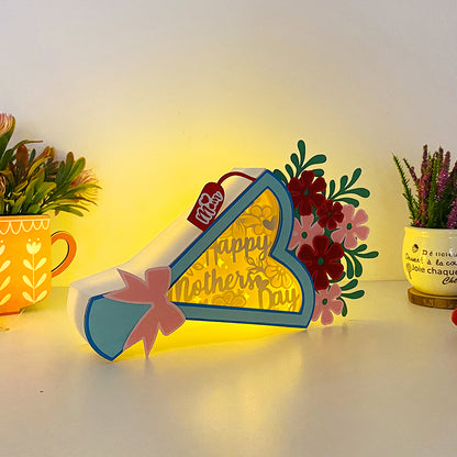 Happy Mother Day – 3D Bouquet Box File - Cricut File - VEKTOR KRAFT