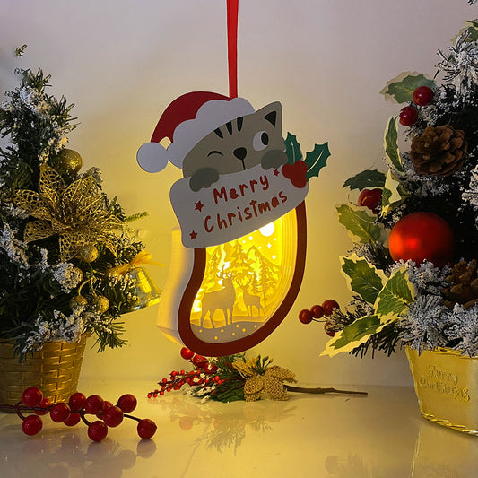 Christmas Deer 3 – 3D Box SVG File for Cricut & Silhouette