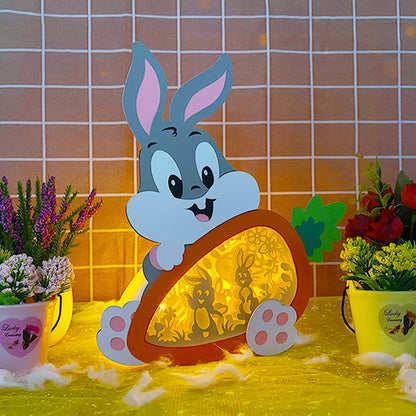 Bunny Easter 2  – 3D Carrot Box 3 File - Cricut File - VEKTOR KRAFT