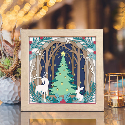 Christmas Tree 2 – 3D Shadow Box SVG File for Cricut & Silhouette
