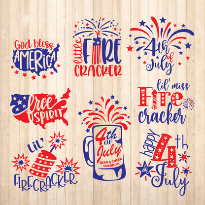Happy 4th Of July - Cricut File - VEKTOR KRAFT