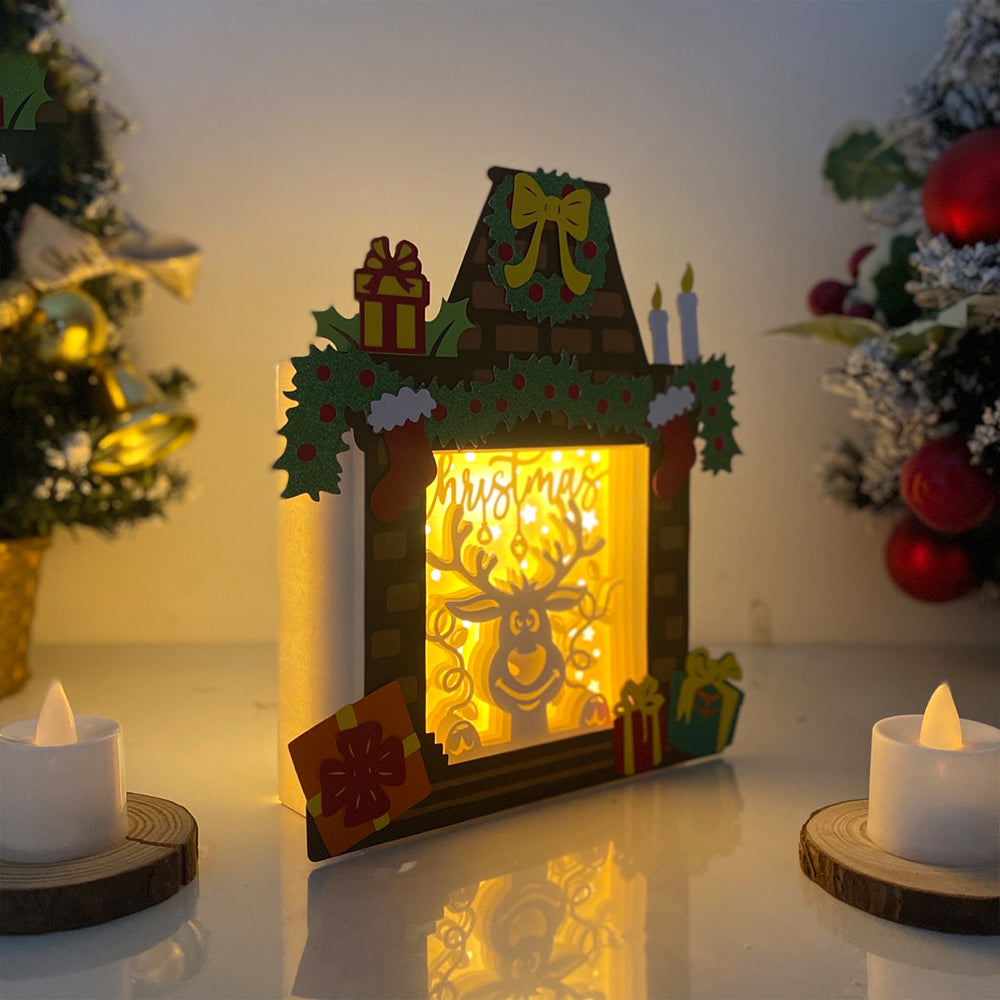 Christmas Reindeer – 3D Box SVG File for Cricut & Silhouette