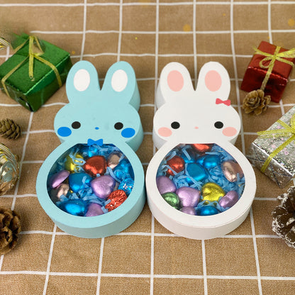 Pack 2 Easter Bunny Blue And White – Easter Bunny Candy Box File – 3D Box SVG File for Cricut & Silhouette